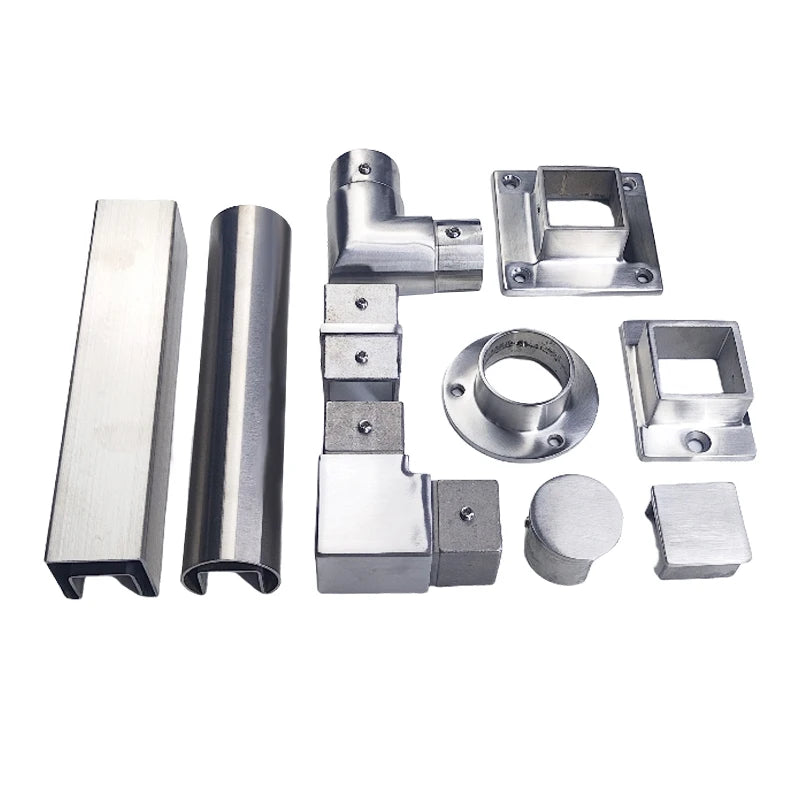 Foshan Contemporary Stainless Steel Rail Balustrade Handrail Fittings 90 Degree Elbow Pipe Connector Balcony Railing Accessories