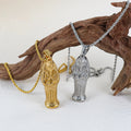 Olivia Stainless Steel Egypt Pharaoh Lion Pendant Fashion DIY Jewelry Charm for Women and Children