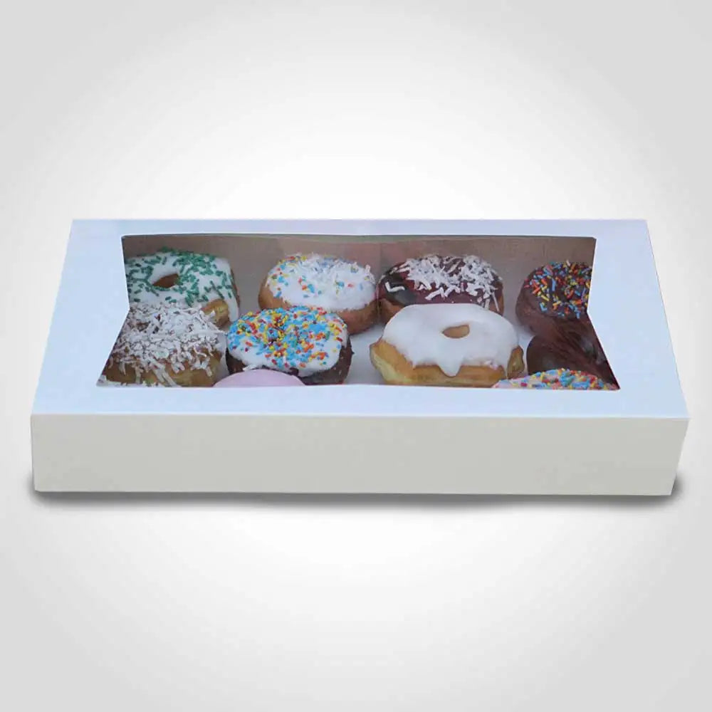 Sweeten Your Brand Boxes for Bakery Donuts Box with Customized logo Printed Budget-friendly Wholesale Biodegradable