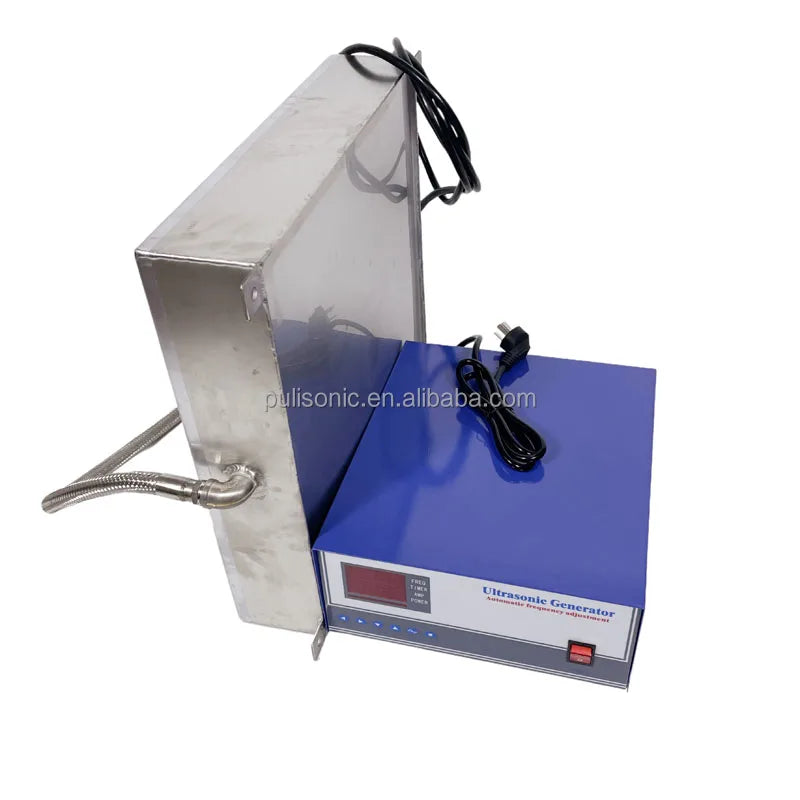 Durable 28kHz 2400W Ultrasonic Plate Underwater Vibrator for Precision Parts and Mold Workshop Washer