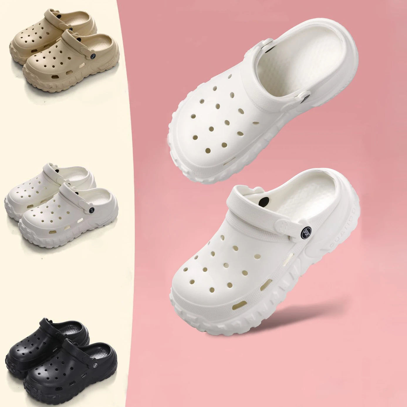 Wholesale Women's Fashion Simple Style Thick Soled EVA Clogs Hot Sale slip Resistant Hard-Wearing Garden Shoes for Young Ladies