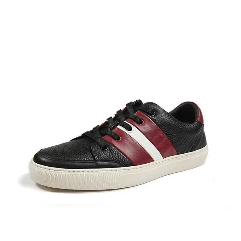 Summer Custom Men Casual Shoes Luxury Flat Genuine Leather Comfortable Breathable Sneakers Shoes for Men