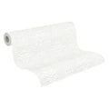 Made in Germany - Coatable Wallpaper rolls Damask Paintable White Non Woven Vinyl Wallpaper for painting - 2500 x 106 m