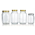 150ml-1000ml Round Mason Glass Jar With Aluminum Screw Cap