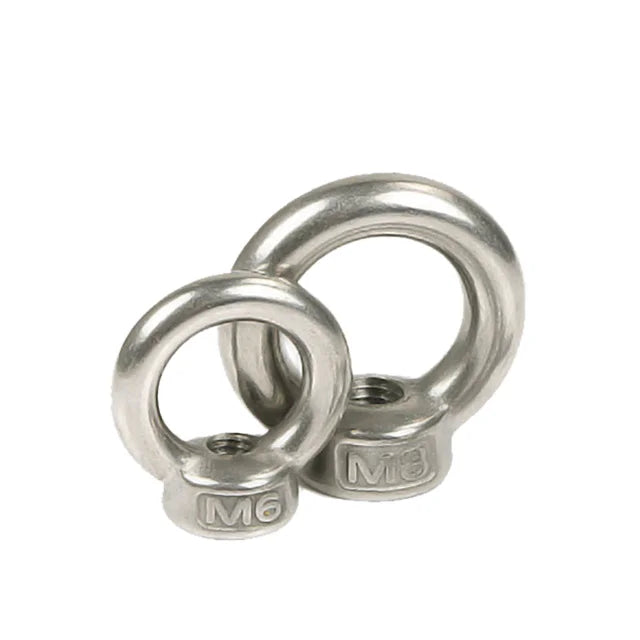 M8 M10 M12 M14 M16 DIN 582 Stainless Steel 304 316 Eye Nut High Quality Nuts for Various Industrial Applications