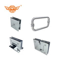 Glass Fixing Clamp Thickened Stainless Steel Handle Set Bathroom Shower Room Glass Partition Fixing Clamp