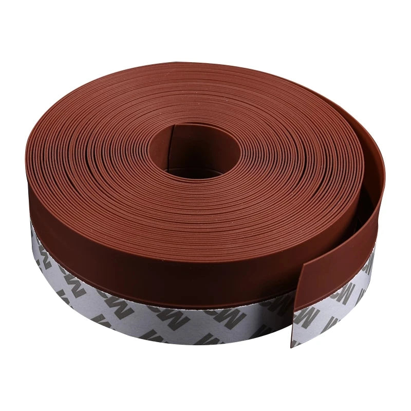 Self-Adhesive Door Bottom Seal Strip Weatherproof Windshield Sealing Tape Rubber Weatherstrip Dust Proof Household Sundries