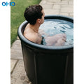 OHO Ice Tub Cold Plunge Ice Barrel PVC Black White With Customized Size and logo