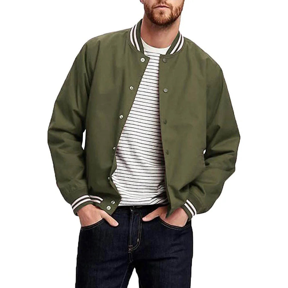 Men's Jackets Retro Wool Varsity Jacket Plus Size Custom Logo Baggy Style Embroidery Fall Winter Fashion Casual Street Outfit