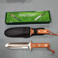 Hori Hori Knife Digging Knife with Measurement Scale Serrated Edge Garden Weeding Tool Outdoor Camping Survival Tool Nylon Case MegaBDM