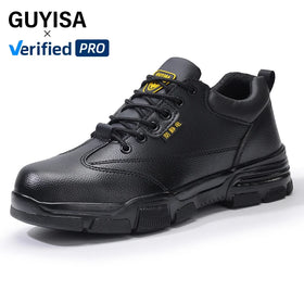 GUYISA Anti-static and Anti-slip Safety Shoes Microfiber Upper Foot Protection Safety Shoes