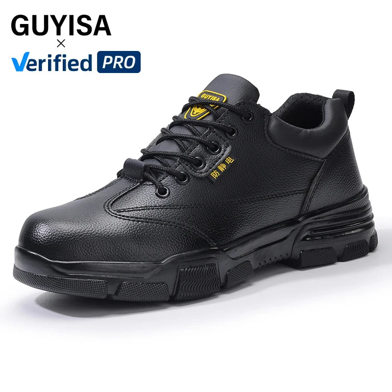 GUYISA Anti-static and Anti-slip Safety Shoes Microfiber Upper Foot Protection Safety Shoes MegaBDM