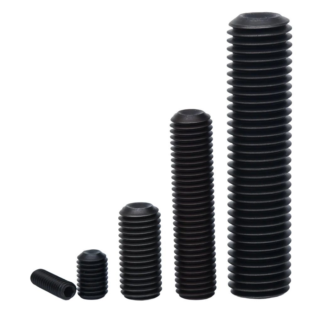 DIN914 Black Steel Hex Socket Cup Point Set Screws M4 M5 M6 M8 M10