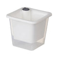 Square Self Watering Plastic Flower Pot with Inner Pot and Reservoir Modern Planter for Indoor Outdoor Gardening