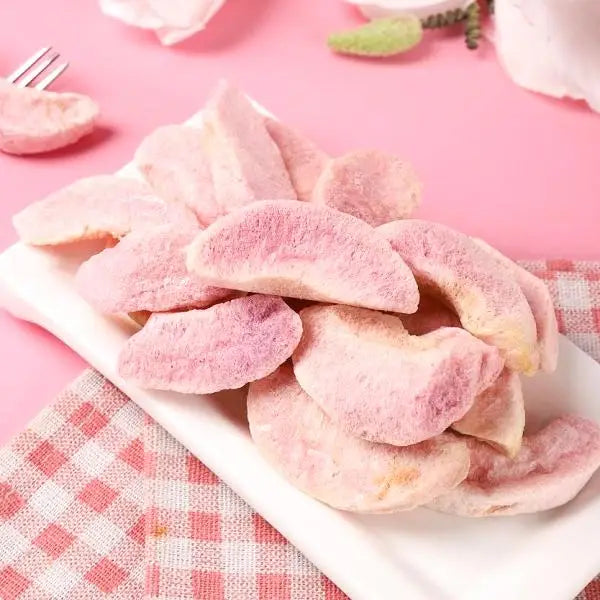 Manufacturer Wholesale Freeze-Dried Peaches Sweet and Delicious Organic Snacks FD Vacuum Packed Bulk Ready to Eat