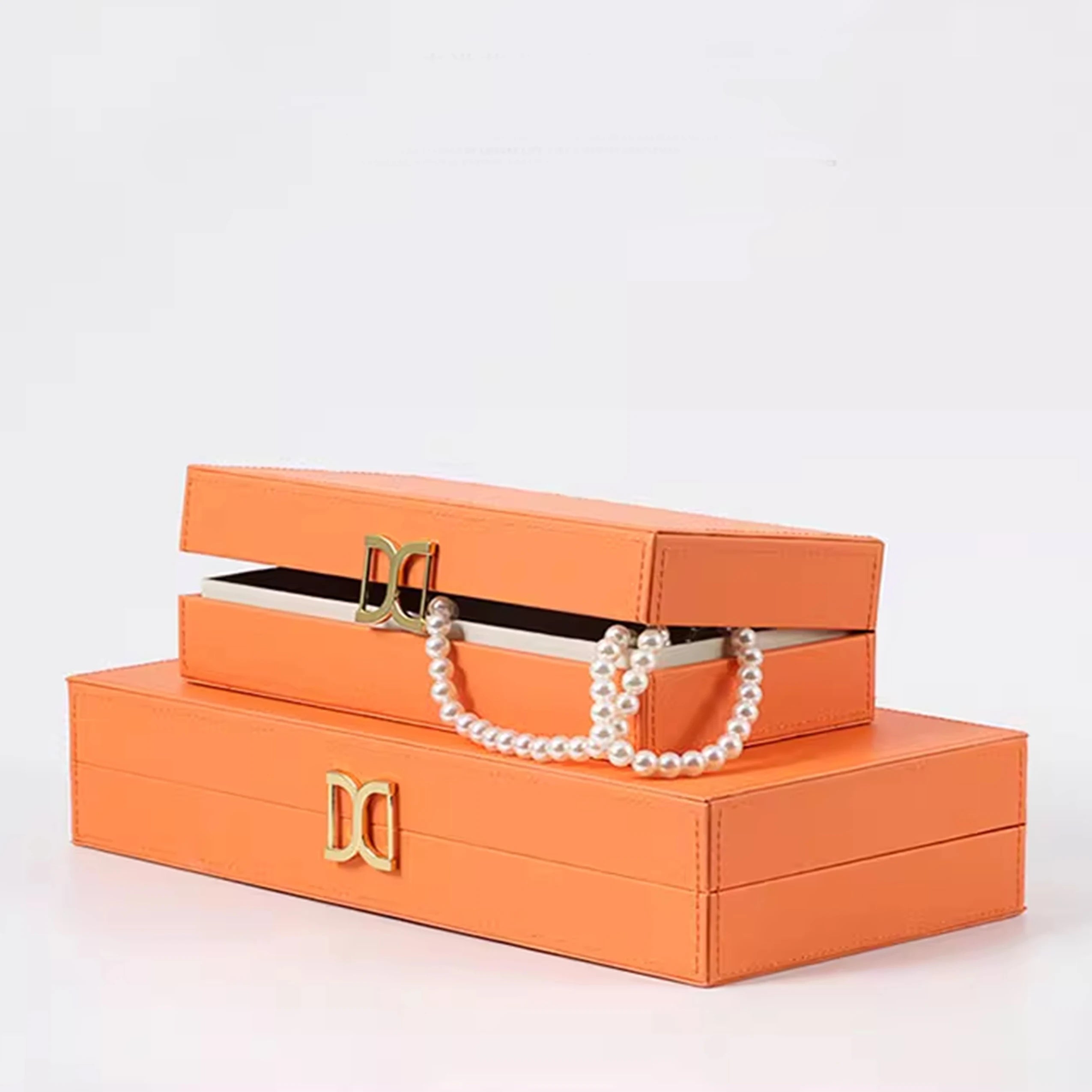 Hot Sale Brand Custom Hardcover PU Leather Box Cosmetic Jewelry Cosmetics Storage Box Luxury Gift Box