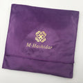 Custom High Quality Recyclable Luxury Double Purple Velvet Gift Cosmetic Dust Envelope Bag Jewelry Packaging Wig Pouch