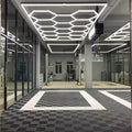 6500K Anti-Slip Plastic Hexagonal LED Light for Workshop and Garage COB LED Source for Wet Floor Environments