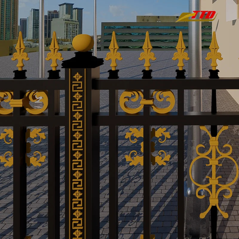 Enhance Your Outdoor Space with Durable Iron Fencing Privacy Fence Panels 3D Modeling Service Included for Modern Garden Design