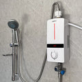 Smallest Size Electric Instant Shower Heater Supplier Manual Control Stainless Steel Heating Element LED Display for Home Hotel