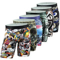 Custom All-Over Print Logo Boxer Briefs for Men Knitted Silk Underwear Unique Design 3XL Includes Brand Owner Customizable Waist