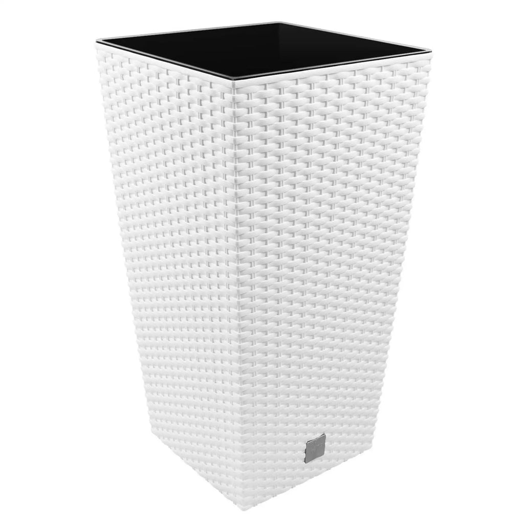 Rato 11.4 liter pot with insert 20 x 20 x 37.6 cm in white