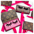 Bulk Stock Vegan Natural Faux Mink Full Strip Eyelashes 3D Faux Cils Lashes Wholesale