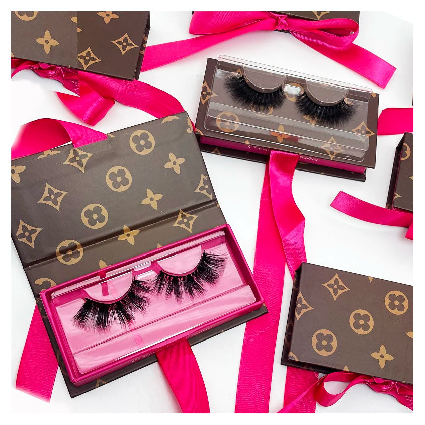 Bulk Stock Vegan Natural Faux Mink Full Strip Eyelashes 3D Faux Cils Lashes Wholesale