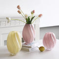 Elegant Colored Glass Flower Vase Modern Contemporary Design for Wedding Living Room Mini Large Versatile Top Table Decoration