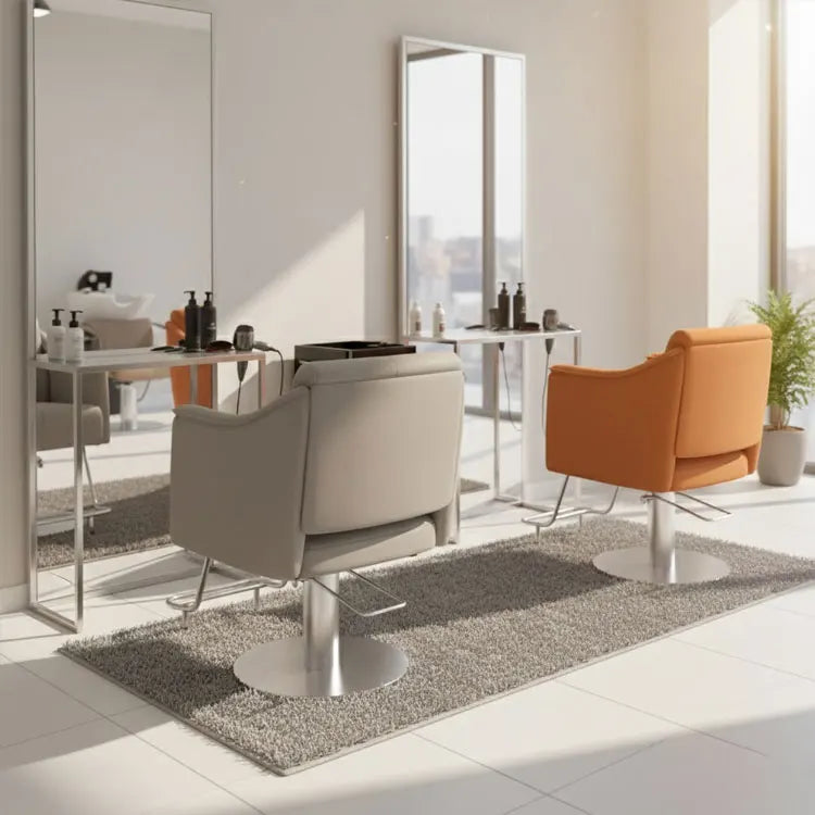 Modern Contemporary Barber Chair Multiple Color Options Synthetic Leather Hydraulic Styling Chair for Hairdressing Salon