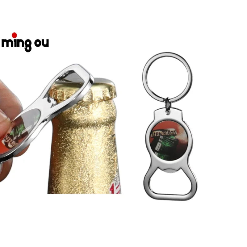 New Keychain Father Day Gift Sublimation Blank Bottle Opener Keychain