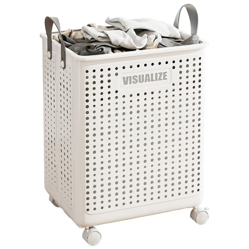 Large Rectangle Household Folding Laundry Basket Storage Boxes & Bins for Dirty Clothes