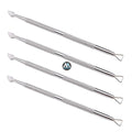 4-Piece Stainless Steel Nail Clipper Set Triangle Cuticle Peeler Scraper Gel Nail Polish Cuticle Pusher