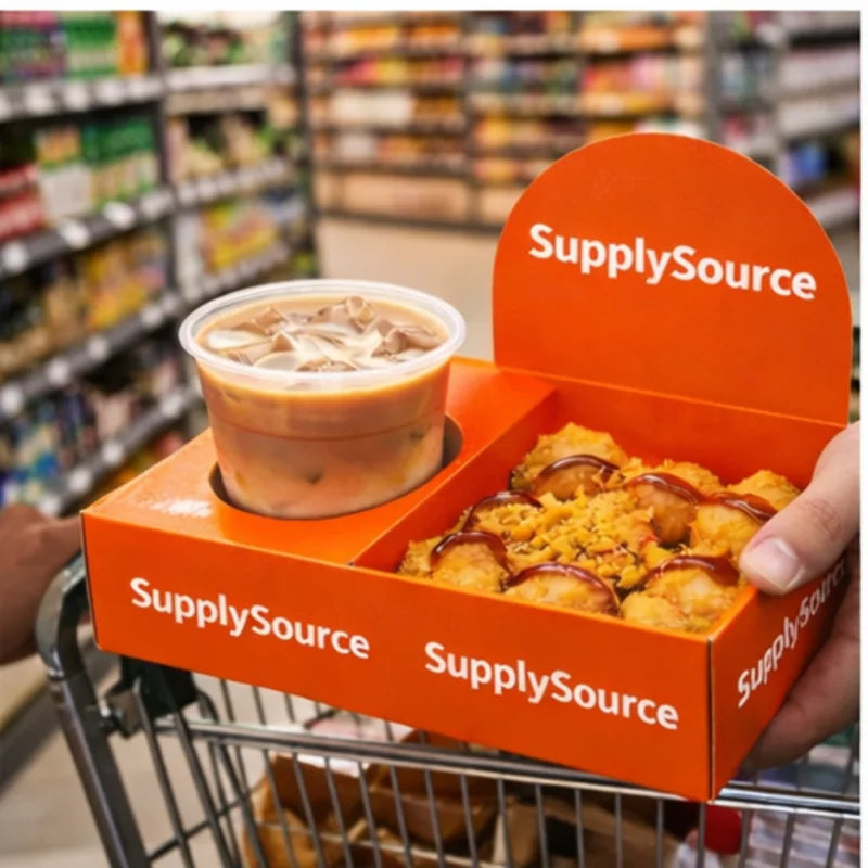 AT PACK Cake Boxes Baking Dessert Boxes Dessert Boxes Snack Boxes Coffee Takeout Customizable Kraft Paper with Window