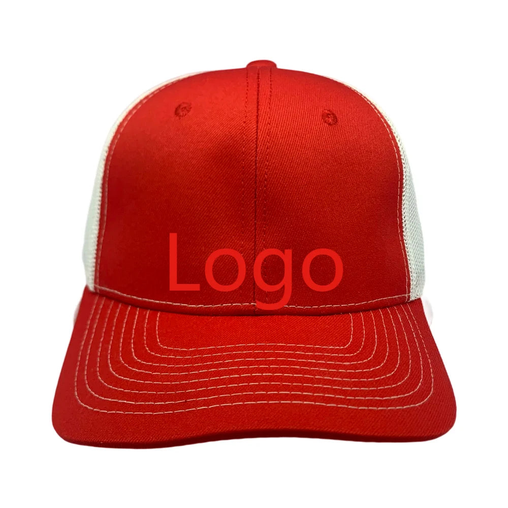 Richardson 112 Mesh Trucker Hat with Custom 3D Embroidery Logo 5-Panel Sports Cap for Outdoor Casual Travel Use Trucker Hat