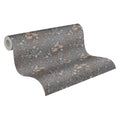 Made in Germany - Luxury Wallpaper rolls Flowers Grey Brown White Non Woven Contract Wallpaper Florals - 1005 x 053 m
