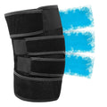 Customizable Cold & Hot Compression Knee Sleeve-Flexible Brace with Ice Pack Wrap for Arthritis Relief and Running Support