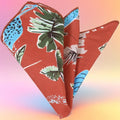 Exve Exclusive y Blue Green Hawaiian Leaf Print Pocket Square From Turkey