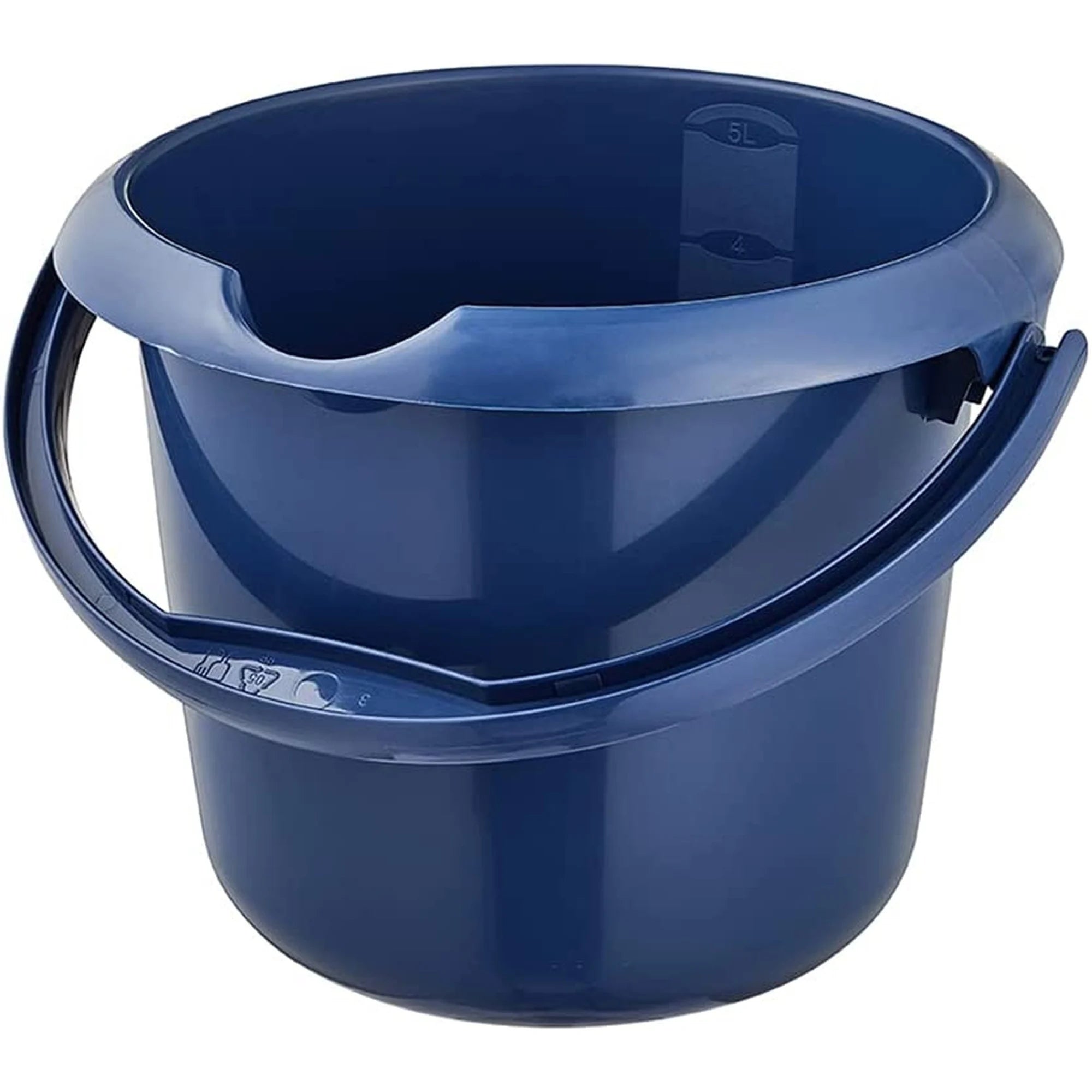 ECO multipurpose bin (water or trash) with integrated measuring scale and ergonomic handle 5 l Mika Blue