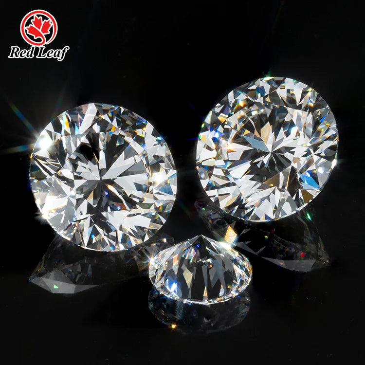 Redleaf Wholesale Price Loose Gemstone IGI 1CT DEFGH Lab Grown Diamond VS2 Clarity VVS1 Lab Diamond CVD HPHT Round Shape
