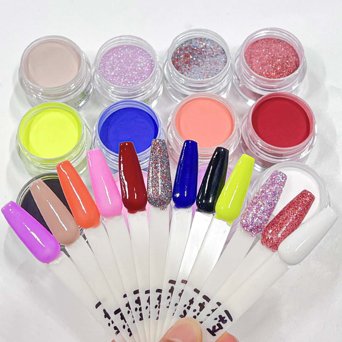 KUDAN OYAFUN New Magic Chrome Mirror Powder Set Effect Coating Dipping Nail Art Set with Gel Liquid Pigment Form MegaBDM