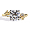 1.74 Carat IGI Certified 14K Solid Gold Lab Grown Round Brilliant Cut Color E Engagement Ring Elegant Bridal Diamond Jewelry