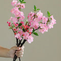 High-end Simulated Cherry Blossoms for Home and Restaurant Interior Decoration Fresh Artificial Cherry Blossom Branches-pink