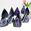 High Quality Crystals Black Agate Healing Gemstone Polished Black Sardonyx Free Form Energy Balance Ornaments MegaBDM