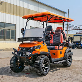 Rainbow 48V Electric Off-Road Golf Cart CE Certified Disc Brakes Customized 4 Seats 30Km/h 70-90km Range