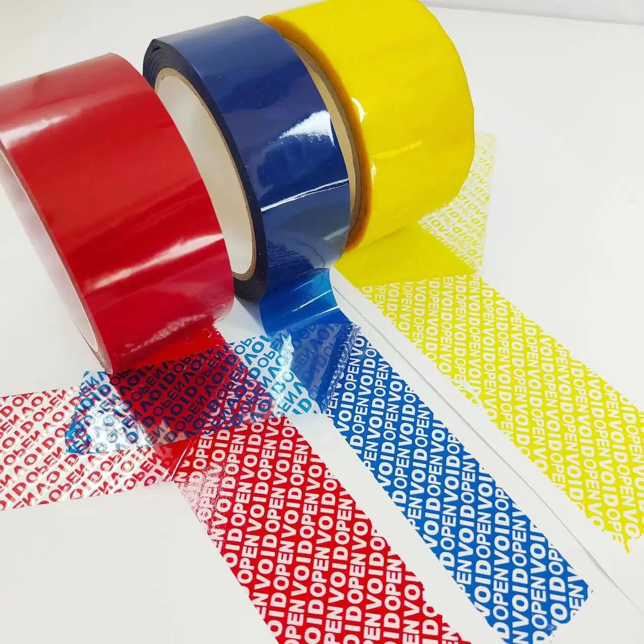 Wholesale Self-Adhesive Red PET/Polyester Waterproof Tamper Evident 50mm X 50m Thickness 0.1mm Carton Sealing Hot Melt Acrylic