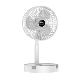 Portable Standing Table Fan Rechargeable Mini Usb air Cooler Fans Folding Desk Fan for Office