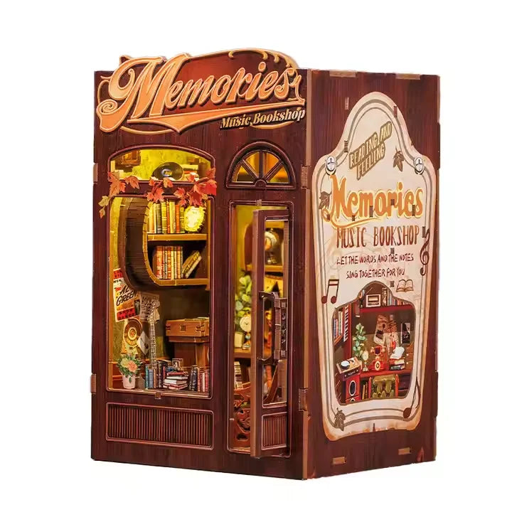 Cutebee Book Nook SD04 3D Wooden Book Nook Kit Diy Book Nook 3D Puzzles for Adults