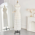 Jancember SZ221 Beautiful Sleeveless Rhinestone Straight Evening Formal Gowns
