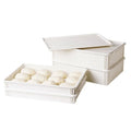 New Arrival Plastic Bakery Pizza Dough Trays Pan Bread Case Transport Pizza Dough Proofing Box  Storage Container with Lid